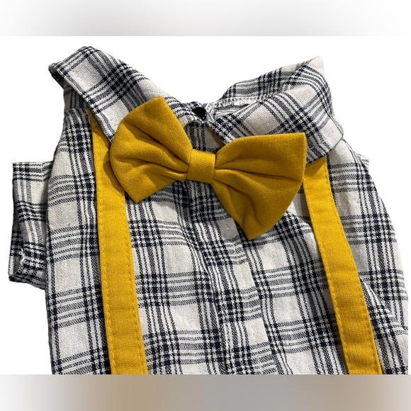 Plaid Shirt/Suspenders Onesie NWT - Picture 10 of 12